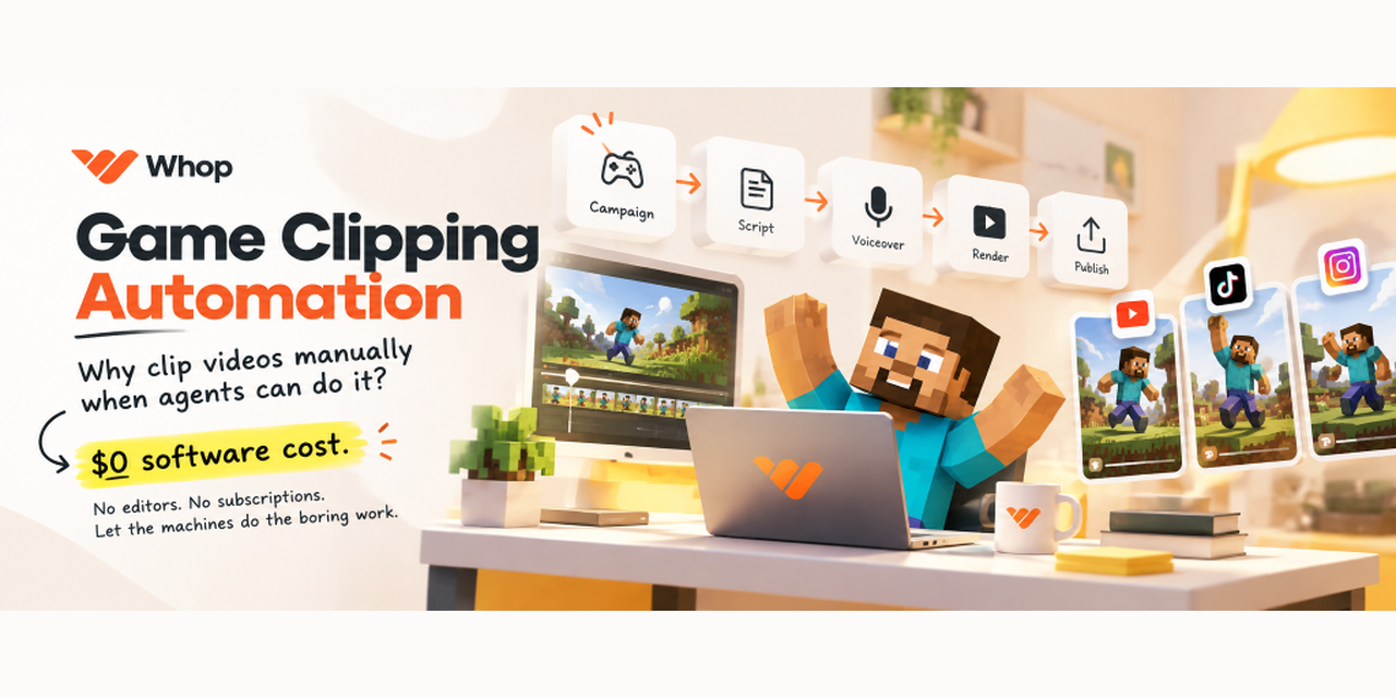 Whop Game Clipping Automation